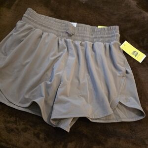 all in motion Women's Taupe Flex Athletic Shorts
